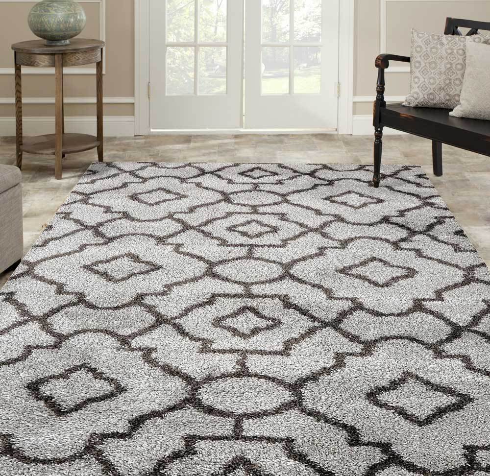 Nerida Shag Rug, L. Grey - Nova Rugs