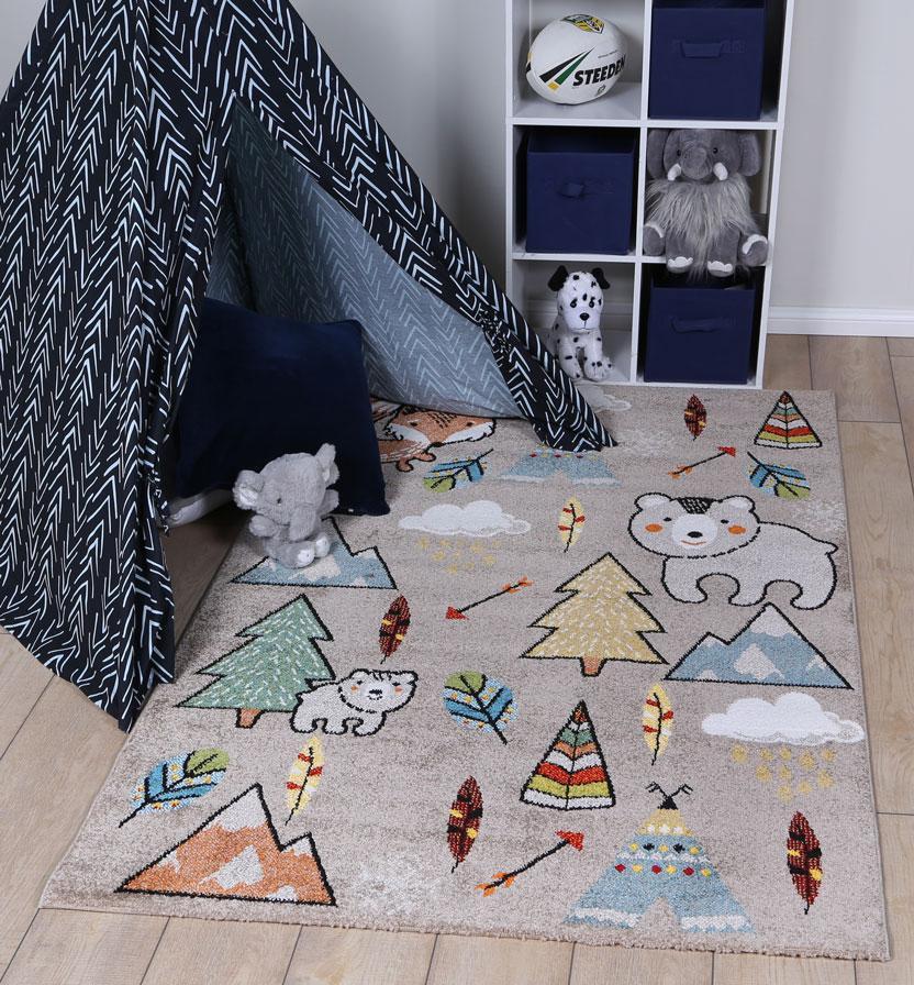 Nova Kids Adventure Beige Rug - Nova Rugs