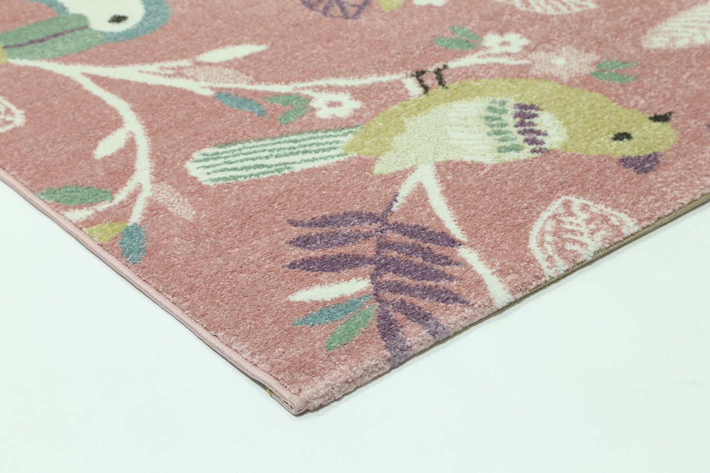 Nova Kids Pastel Birds Rug Pink - Nova Rugs