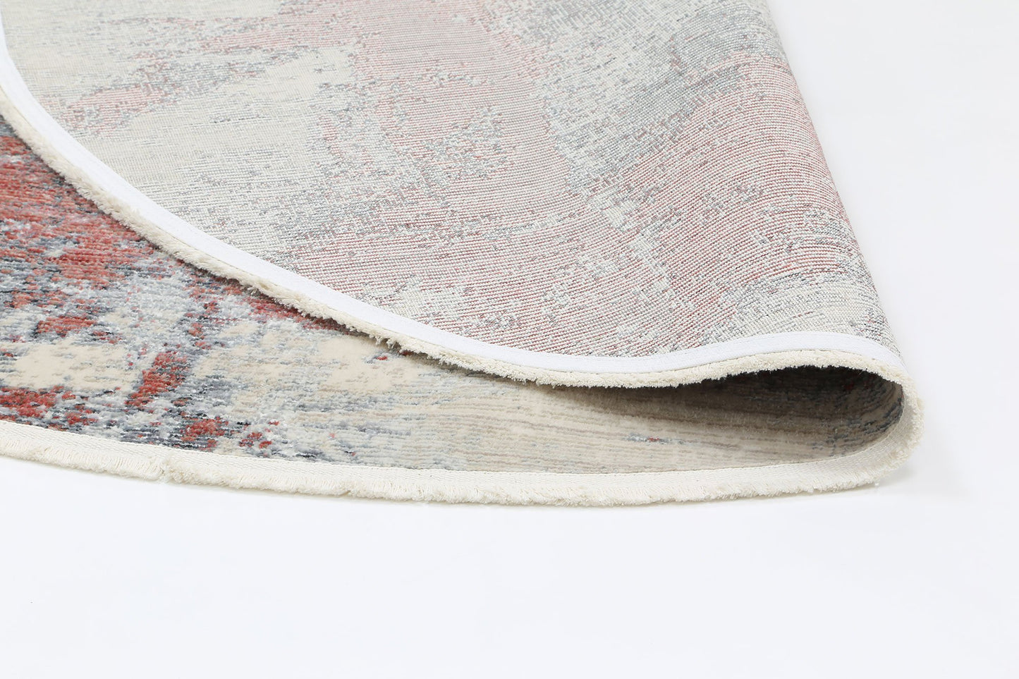 Parsons Modern Round Rug, Blush - Nova Rugs