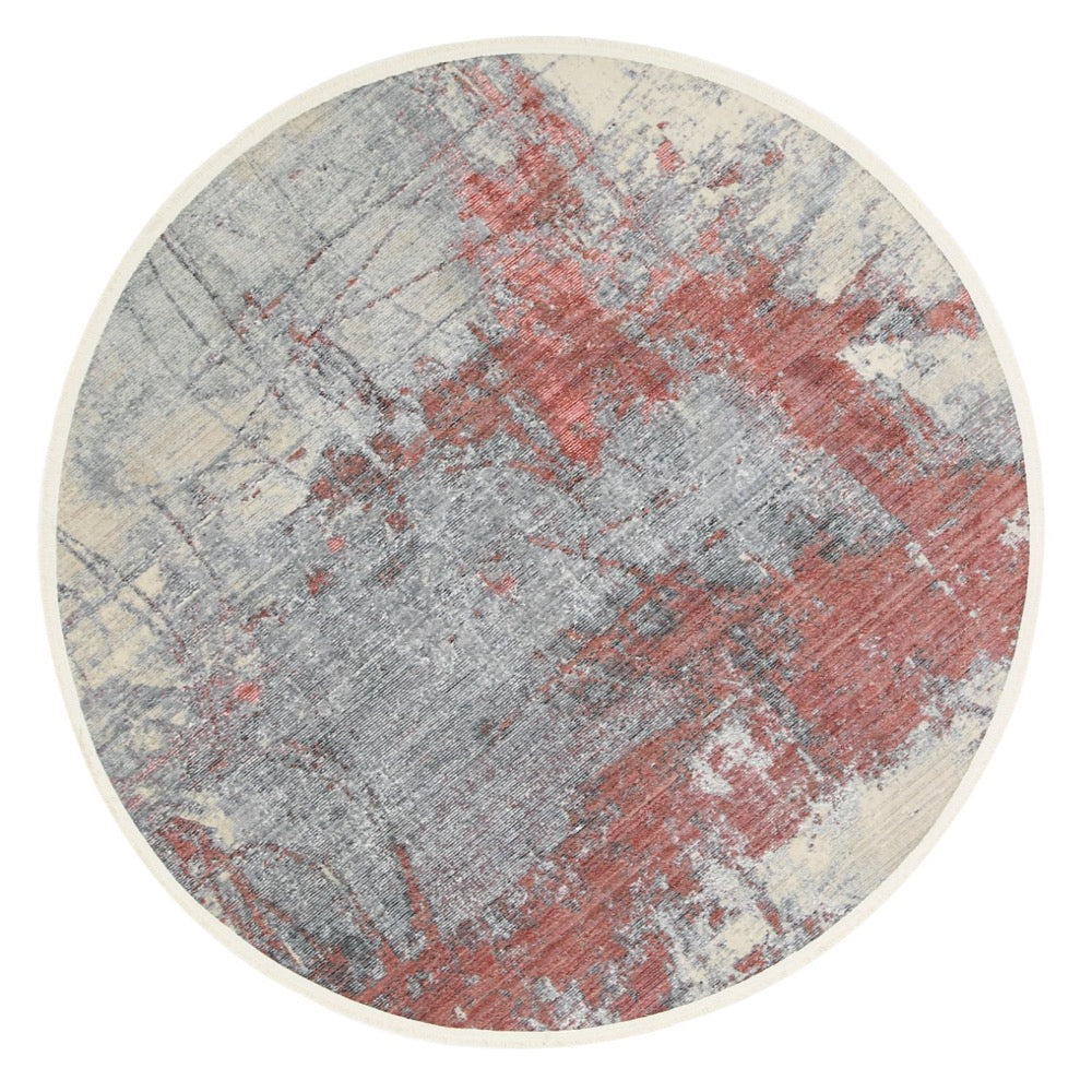 Parsons Modern Round Rug, Blush - Nova Rugs