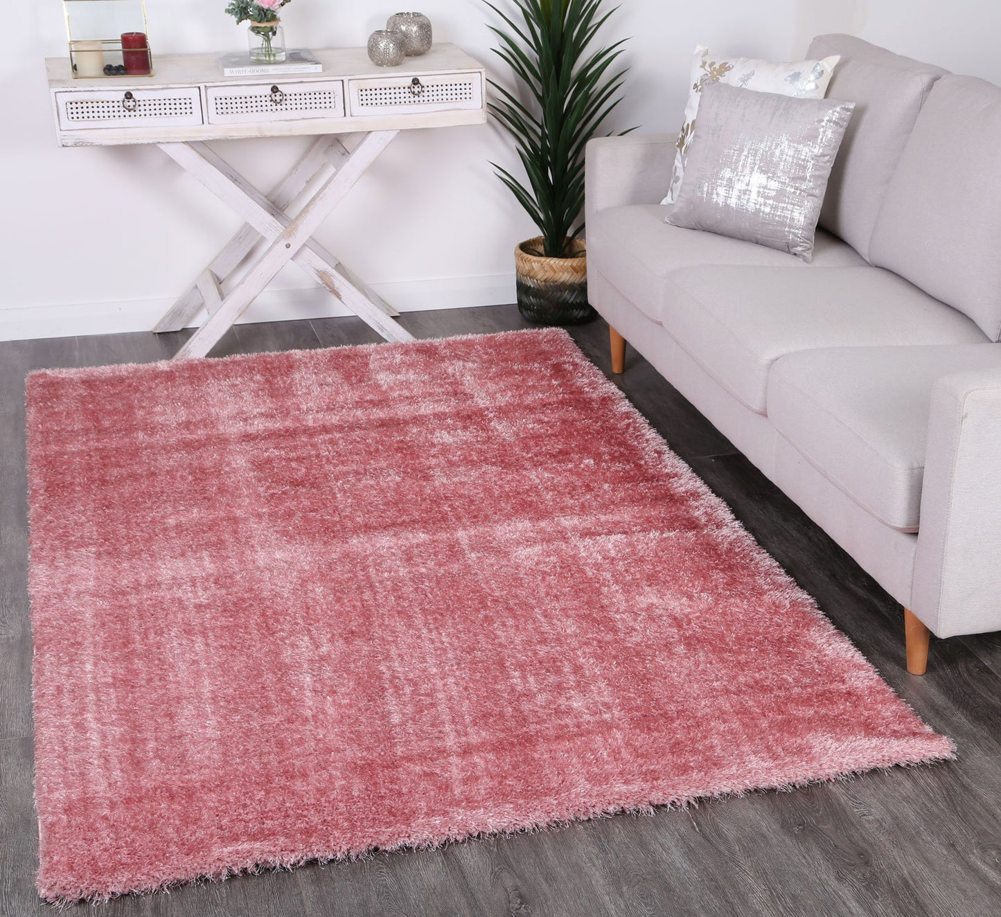 Pink Eden Soft Shag Rug - Nova Rugs