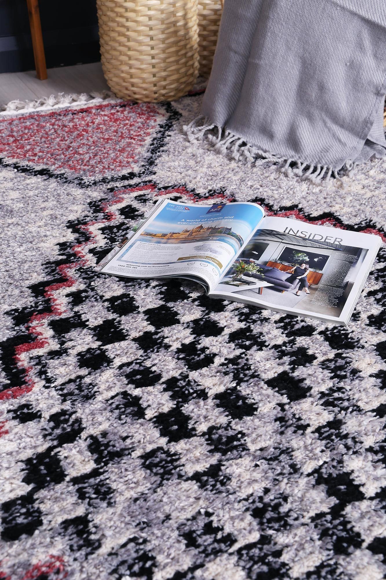 Pink Myk Geometric Rug - Nova Rugs