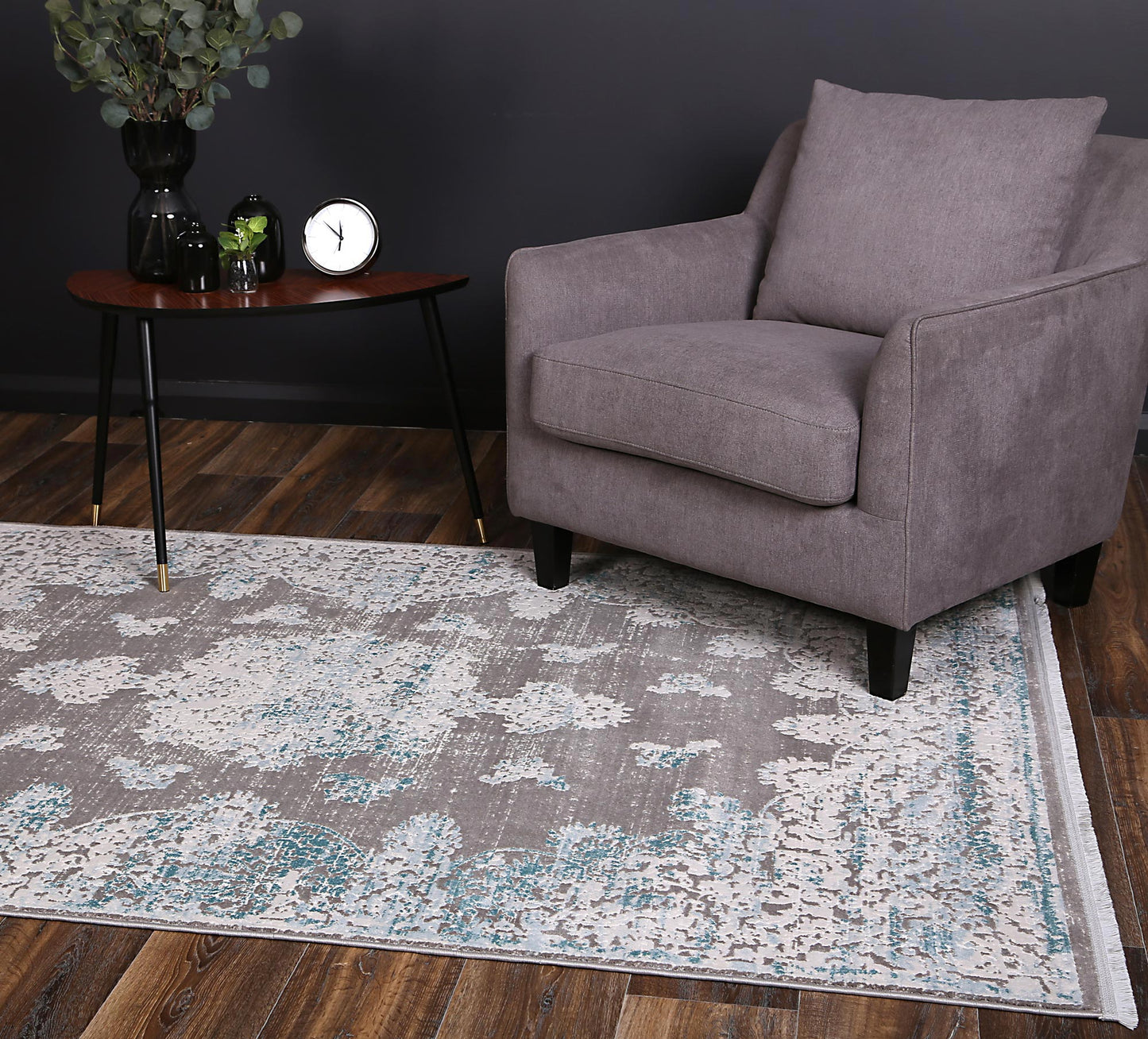 Rapsody Medallion Blue Rug - Nova Rugs