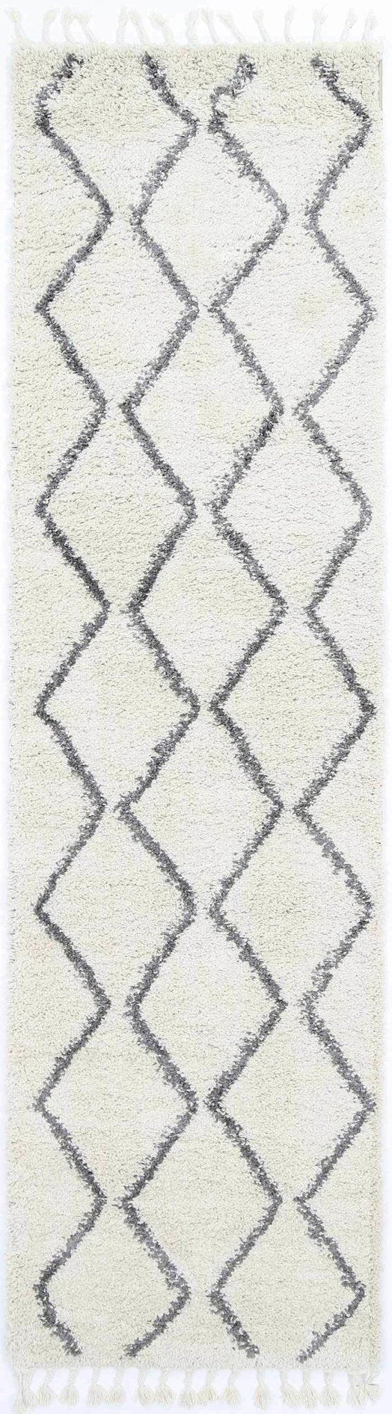 Raziya Shag Rug, Cream - Nova Rugs