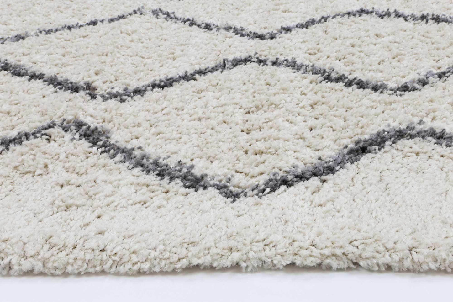 Raziya Shag Rug, Cream - Nova Rugs