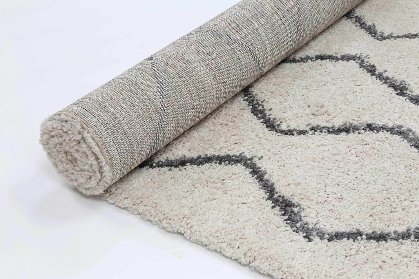 Raziya Shag Rug, Cream - Nova Rugs