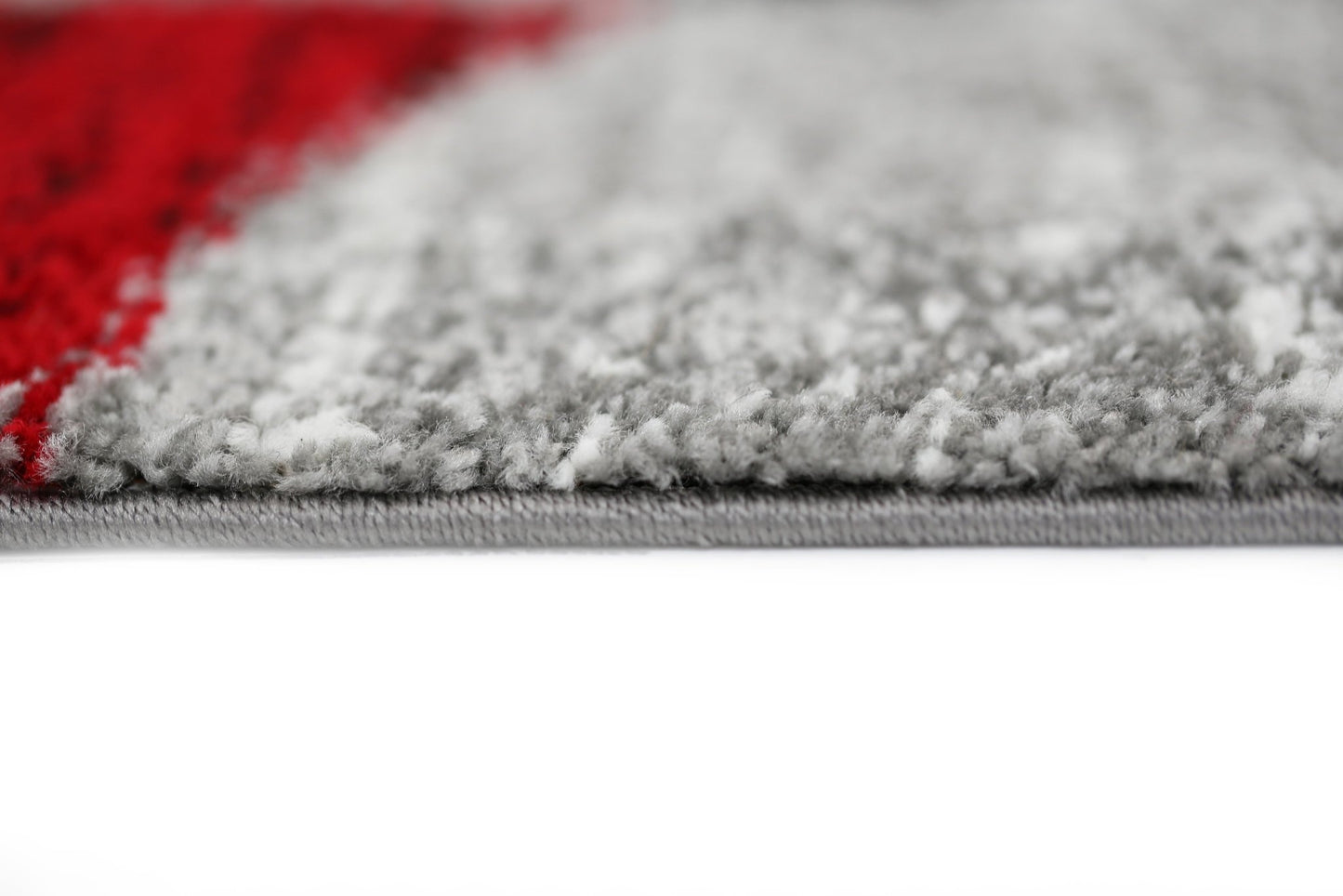 Red & Black Pablo Circles Rug - Nova Rugs