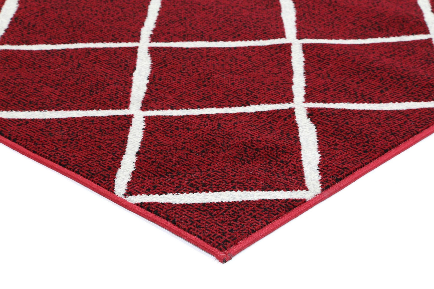 Red Elise Trellis Rug - Nova Rugs