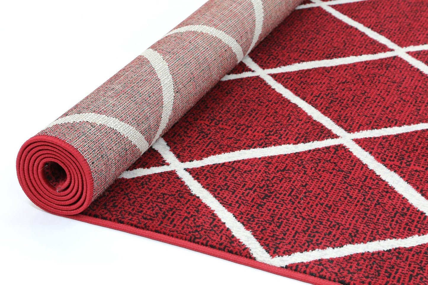 Red Elise Trellis Rug - Nova Rugs