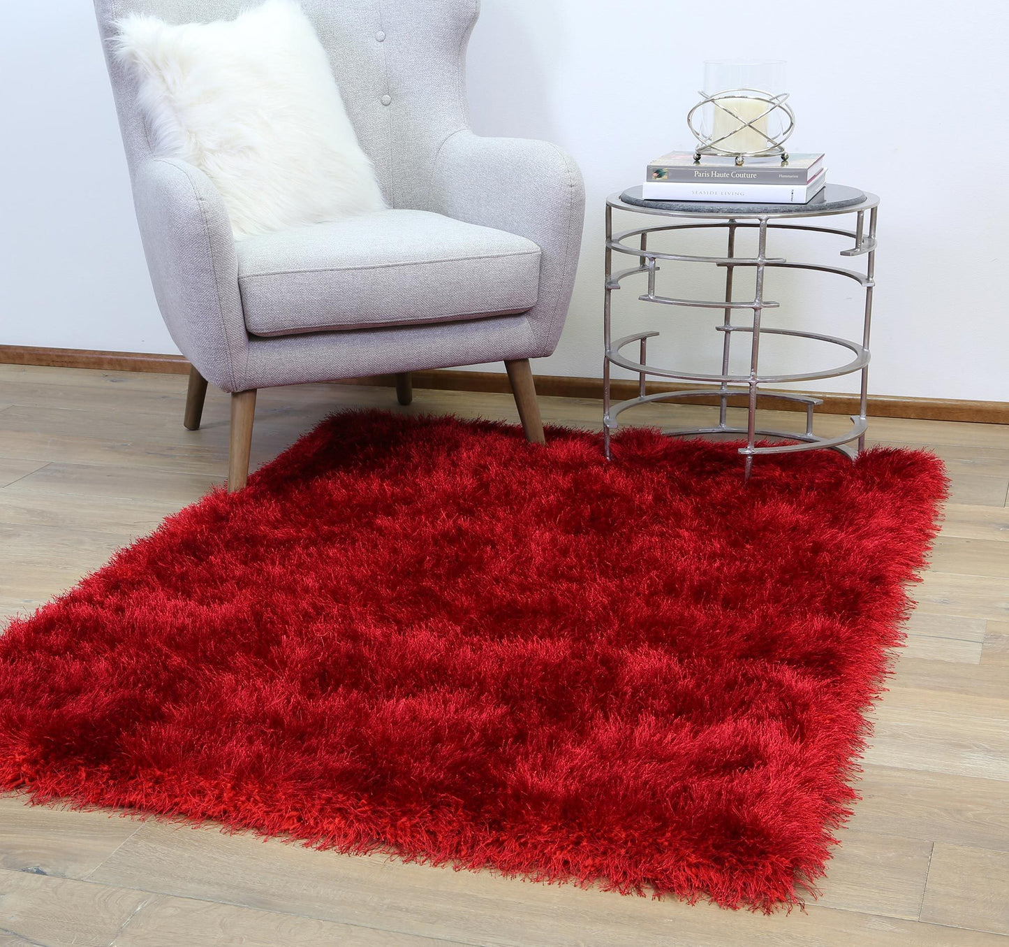 Red Evas Shag Rug - Nova Rugs