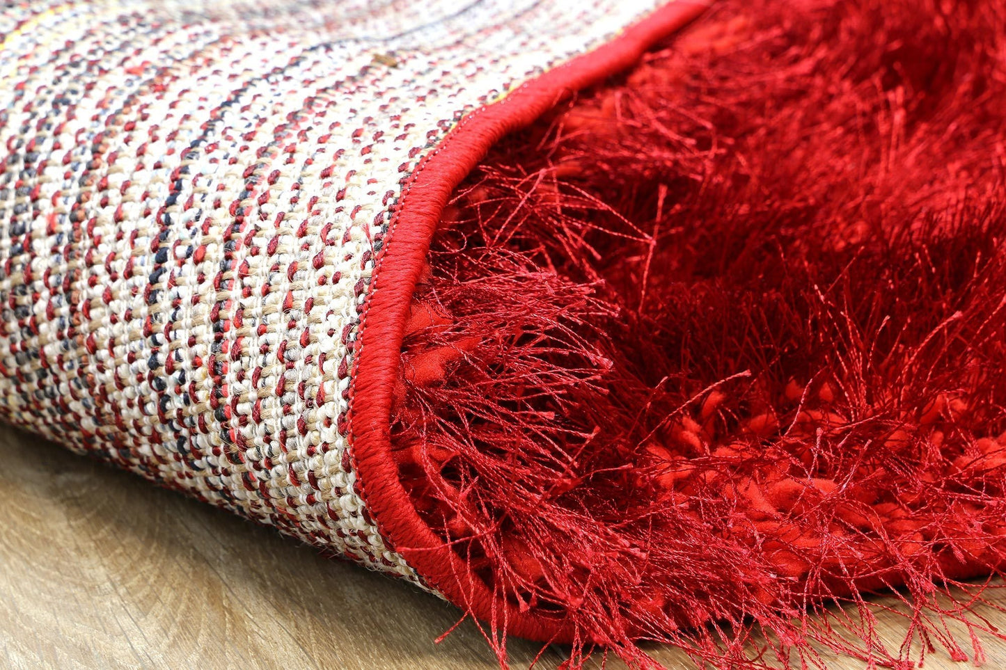 Red Evas Shag Rug - Nova Rugs