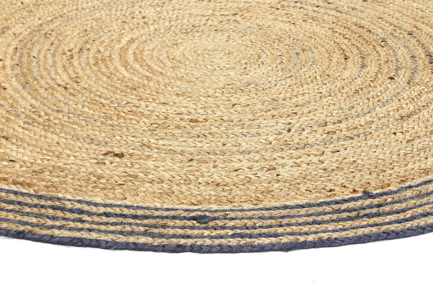 Rowan Round Jute Rug, Grey - Nova Rugs