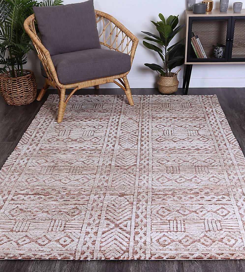 Rust Glenroy Hand-Tufted Rug - Nova Rugs