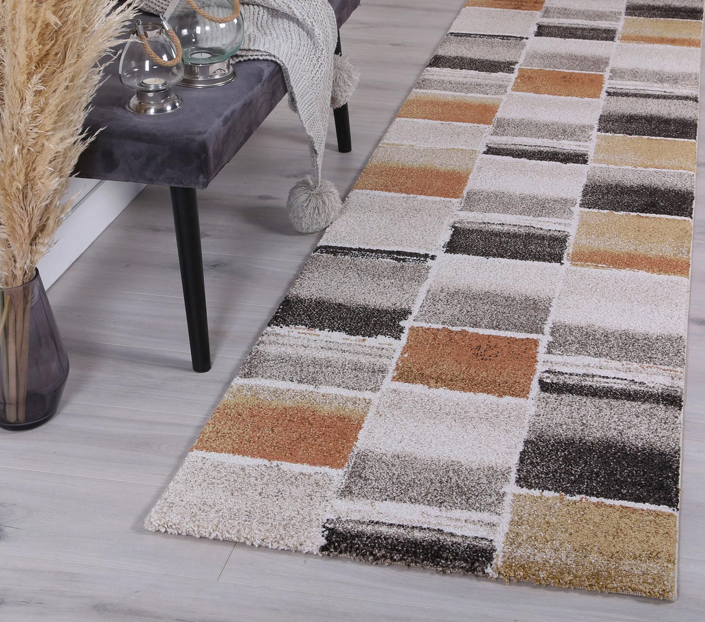 Rust Modern Boston Rug - Nova Rugs