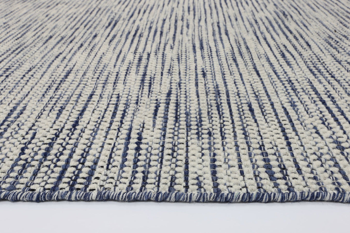 Scandi Blue Reversible Wool Rug - Nova Rugs