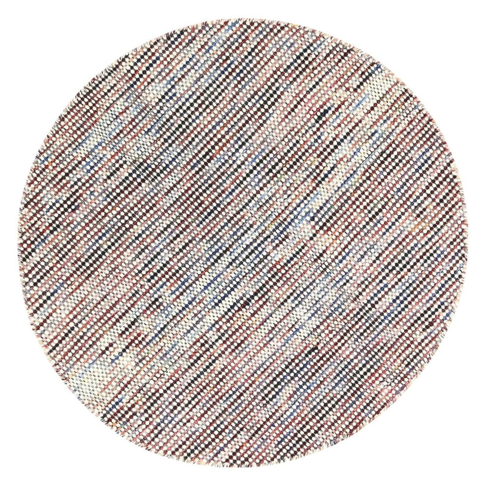 Scandi Multi Reversible Wool Round Rug - Nova Rugs