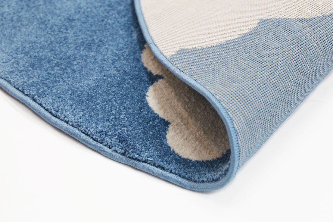 Sea Blue Piccolo Clouded Rug - Nova Rugs