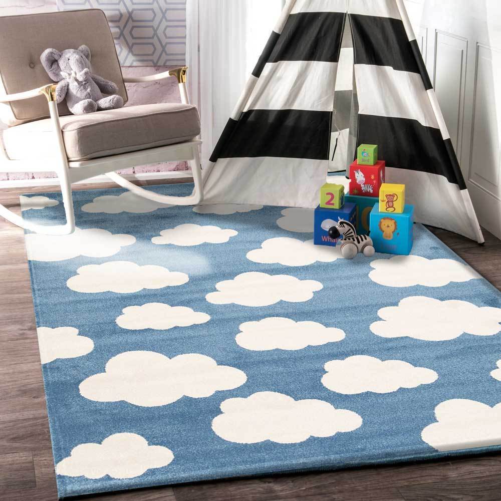Sea Blue Piccolo Clouded Rug - Nova Rugs