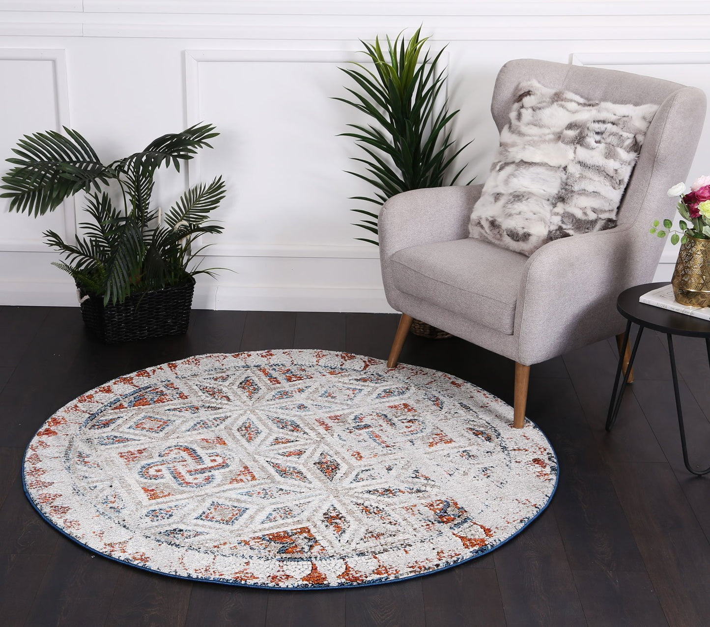 Sebeno Modern Round Rug - Nova Rugs