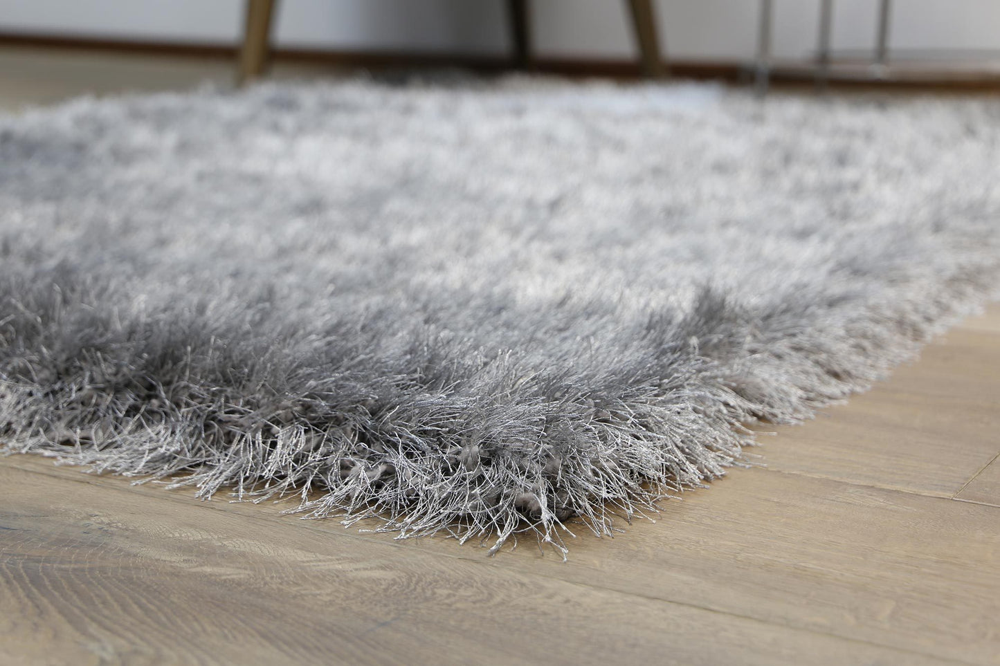 Silver Evas Shag Rug - Nova Rugs