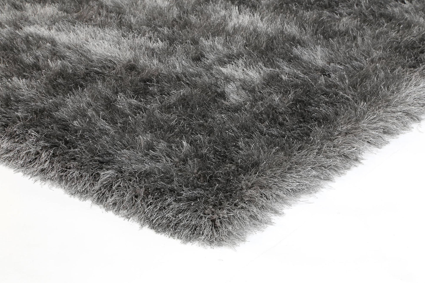 Silver Evas Shag Rug - Nova Rugs