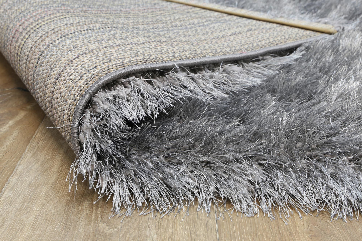 Silver Evas Shag Rug - Nova Rugs