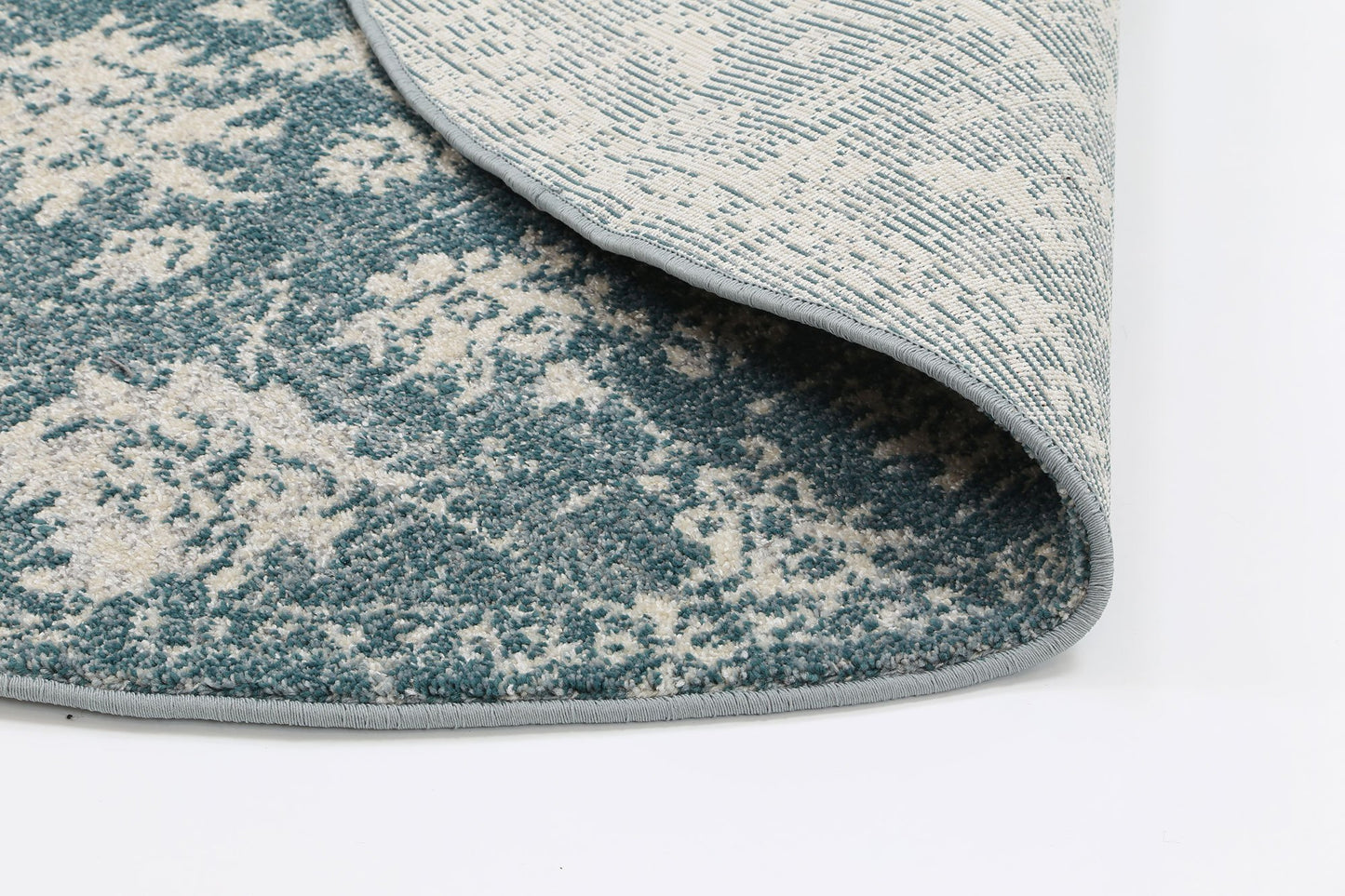 Teal Simone XI Round Rug - Nova Rugs