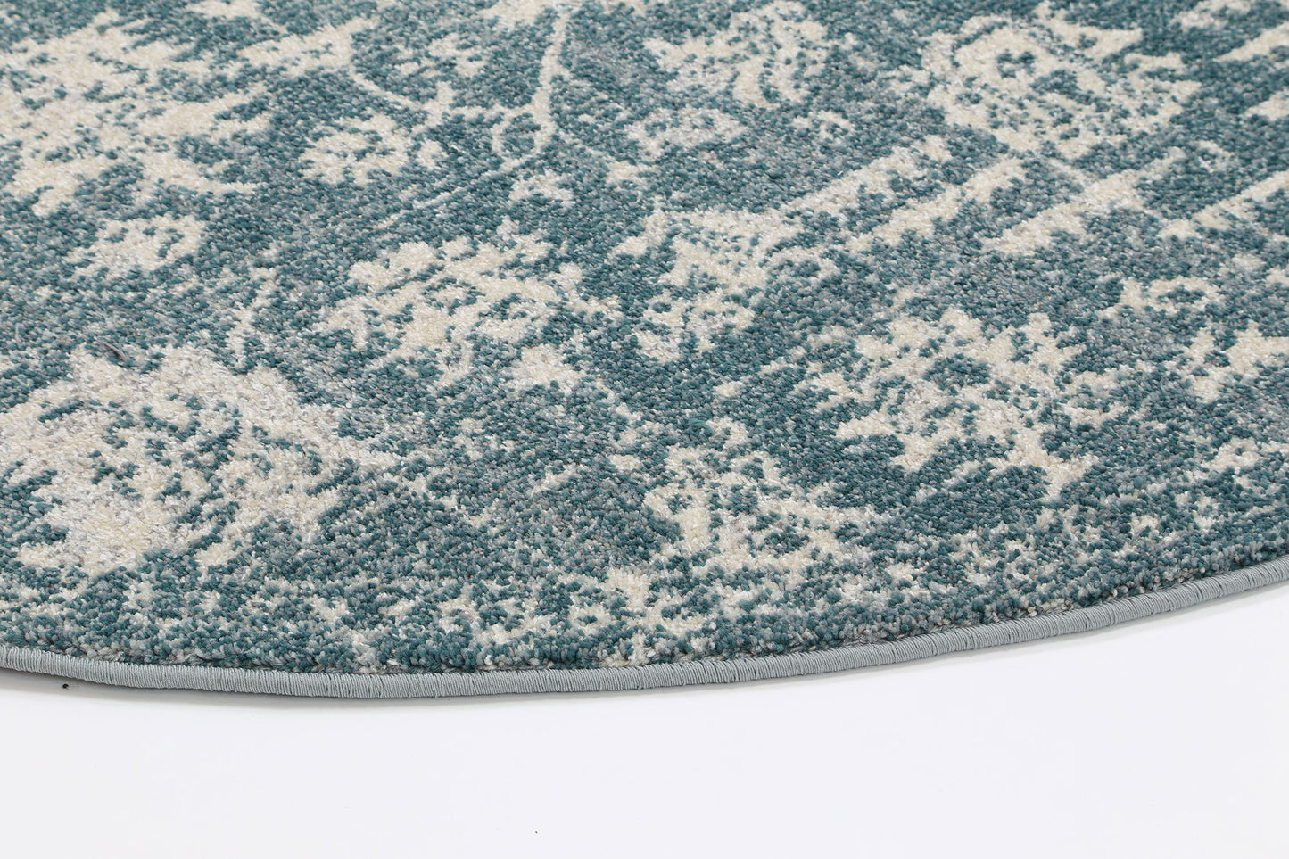 Teal Simone XI Round Rug - Nova Rugs