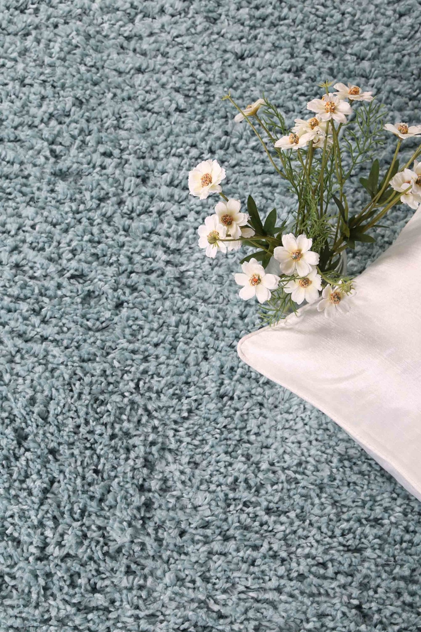 Turquoise Alpine Shag Rug - Nova Rugs