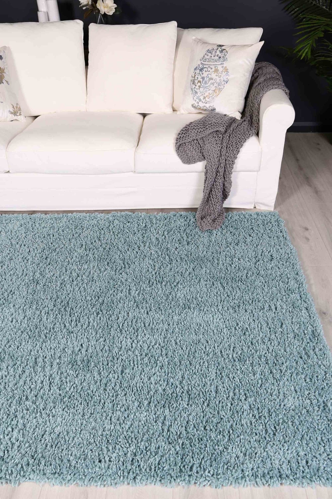 Turquoise Alpine Shag Rug - Nova Rugs
