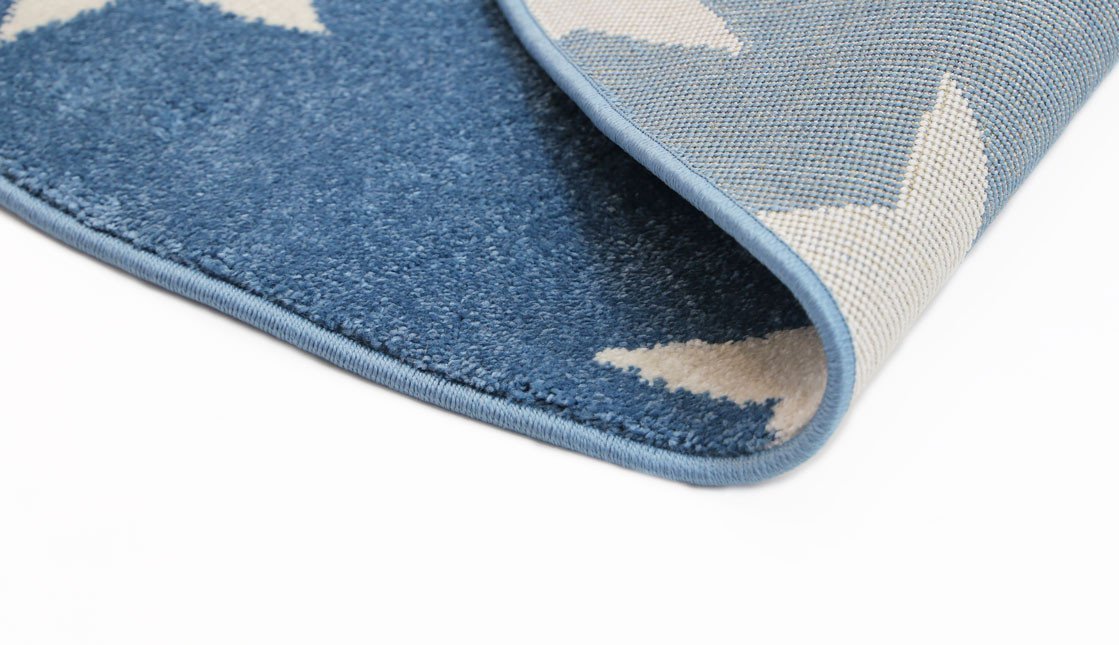 Twinkle Stars Kids' Rug, Blue - Nova Rugs