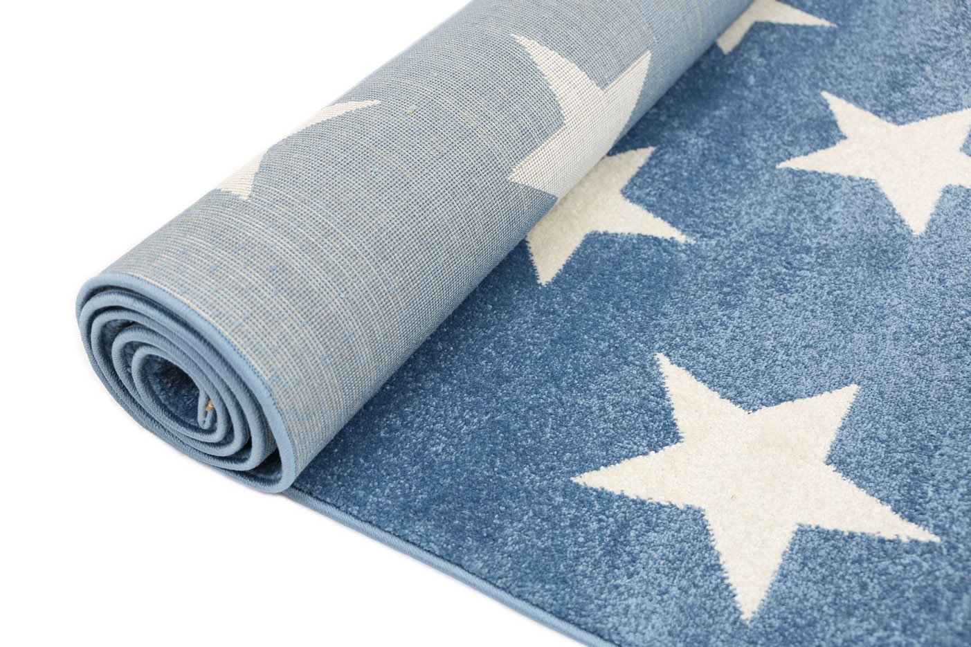 Twinkle Stars Kids' Rug, Blue - Nova Rugs