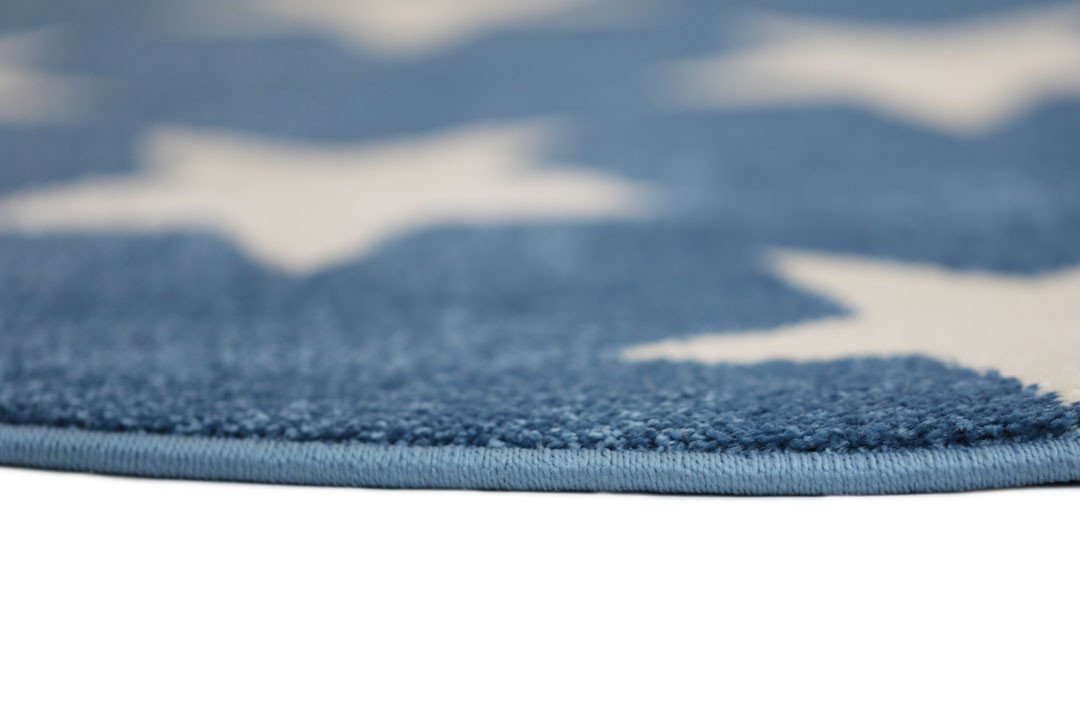 Twinkle Stars Kids' Rug, Blue - Nova Rugs