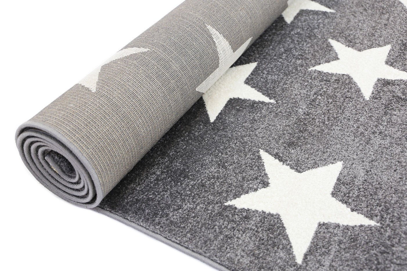 Twinkle Stars Kids' Rug, Charcoal - Nova Rugs