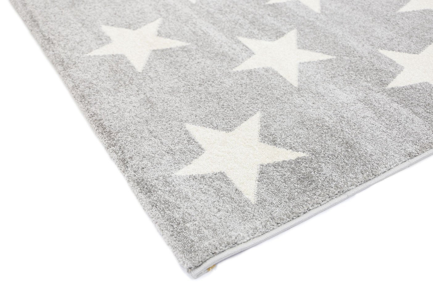 Twinkle Stars Kids' Rug, Grey - Nova Rugs