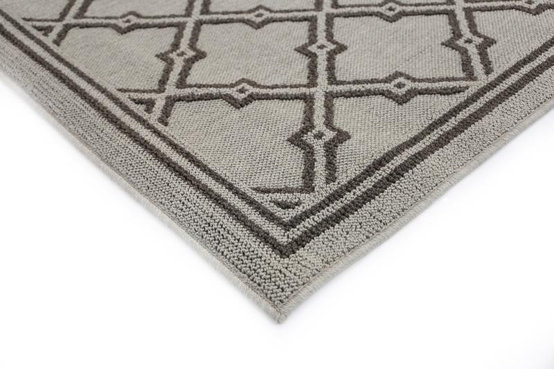 Ubaid Grey Hawaii Flat Woven Rug - Nova Rugs