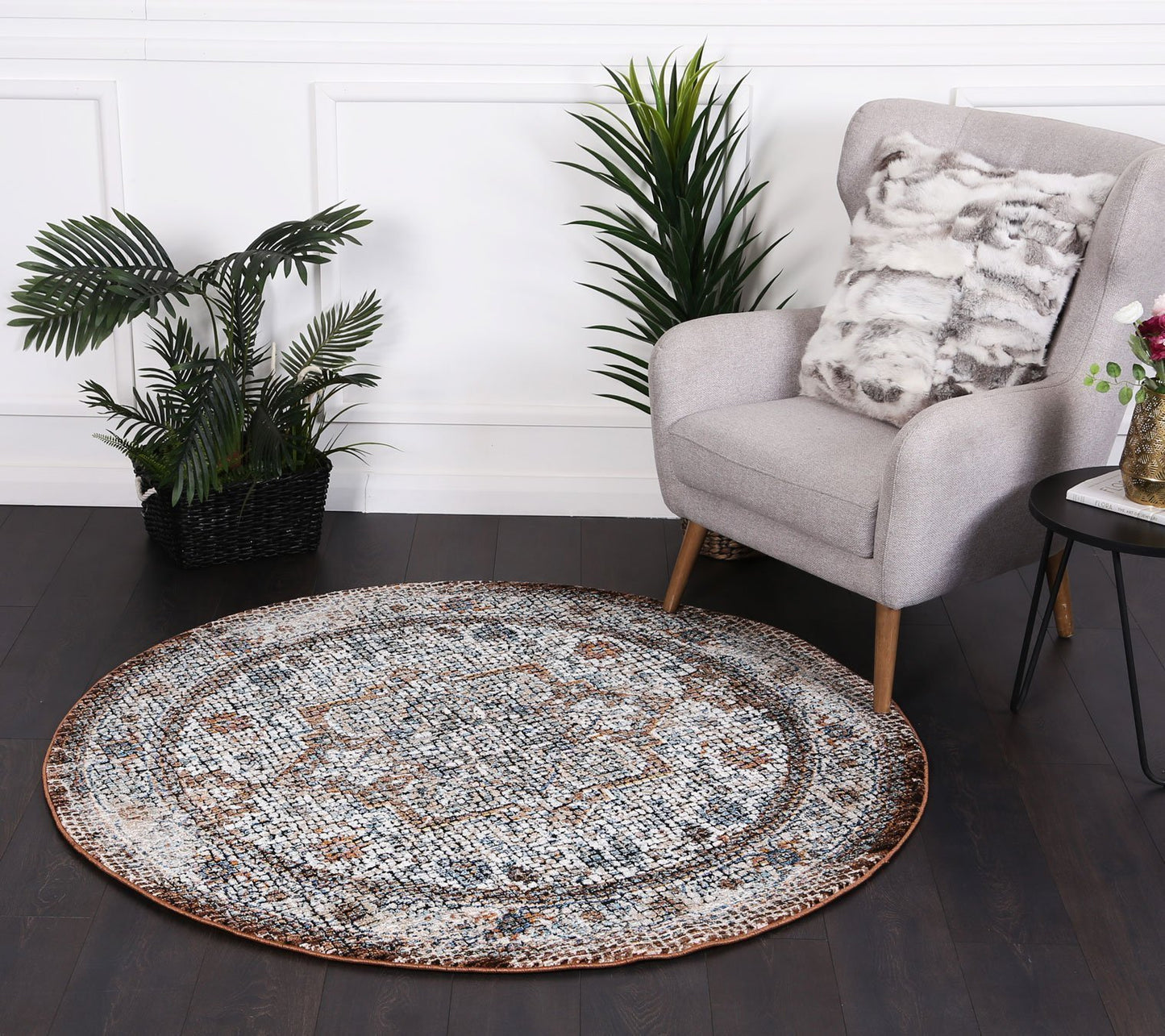 Virina Modern Round Rug - Nova Rugs