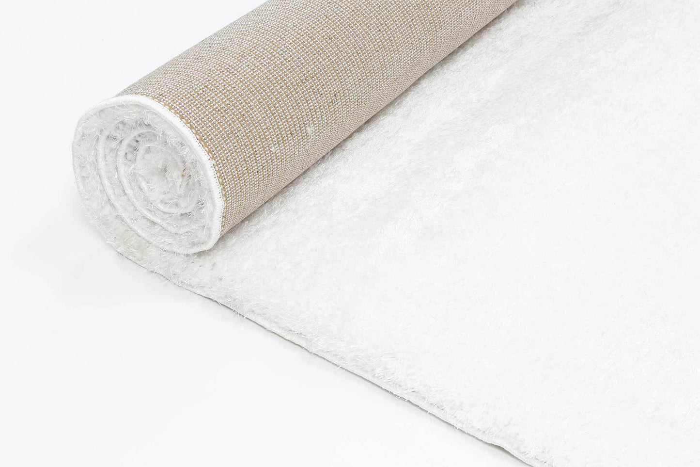 White Eden Soft Shag Rug - Nova Rugs