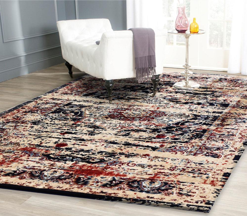 YAZMIN 15 NAVY / BEIGE - Nova Rugs