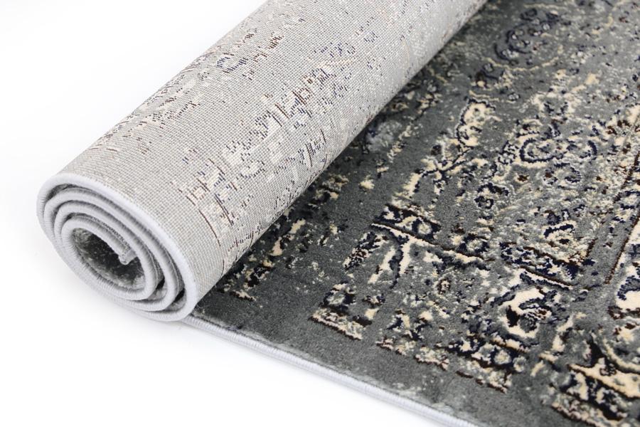 Yazmin Dark Grey Navy Rug - Nova Rugs