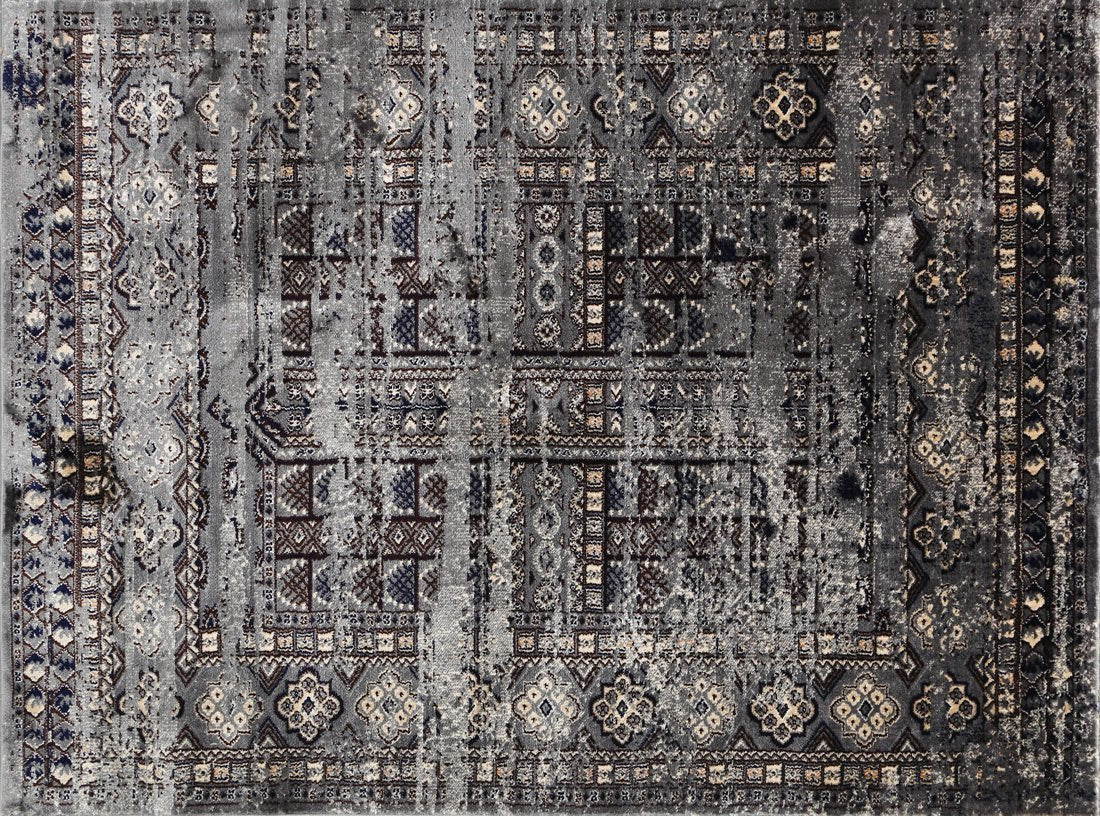 Yazmin White Navy Rug - Nova Rugs