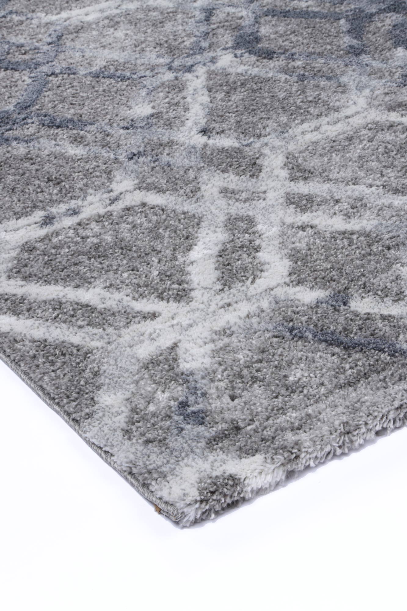 Yuzil Blue Lattice Rug - Nova Rugs