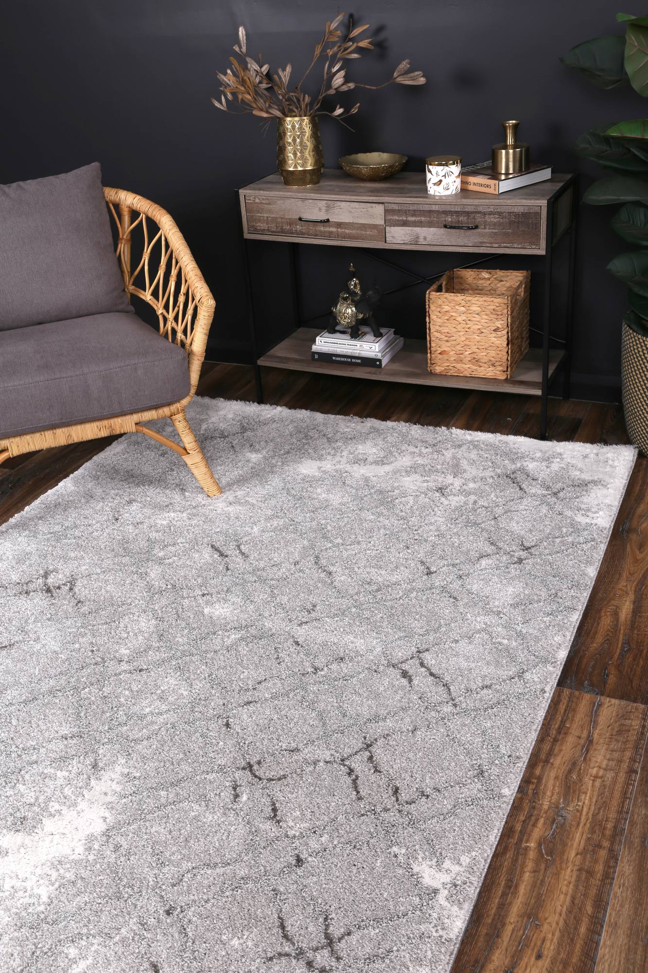 Yuzil Grey Transitional Rug - Nova Rugs