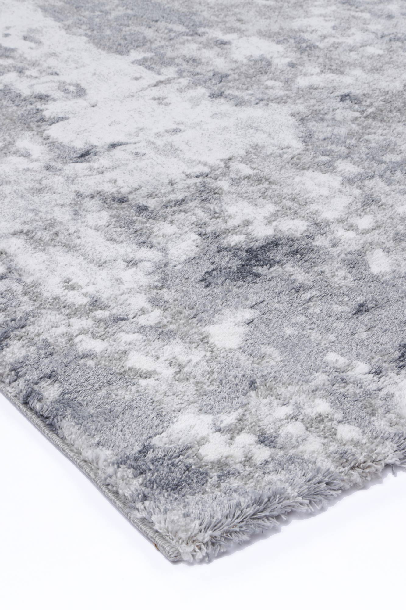 Yuzil Grey White Abstract Rug - Nova Rugs