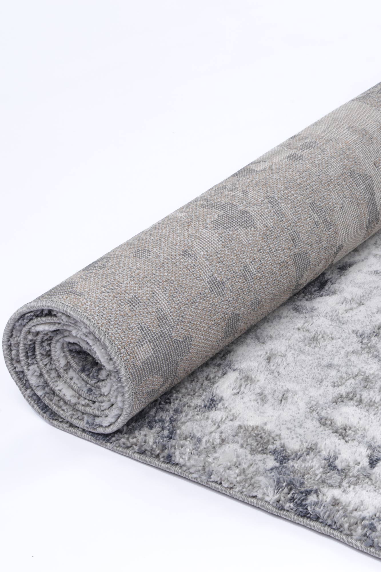 Yuzil Grey White Abstract Rug - Nova Rugs