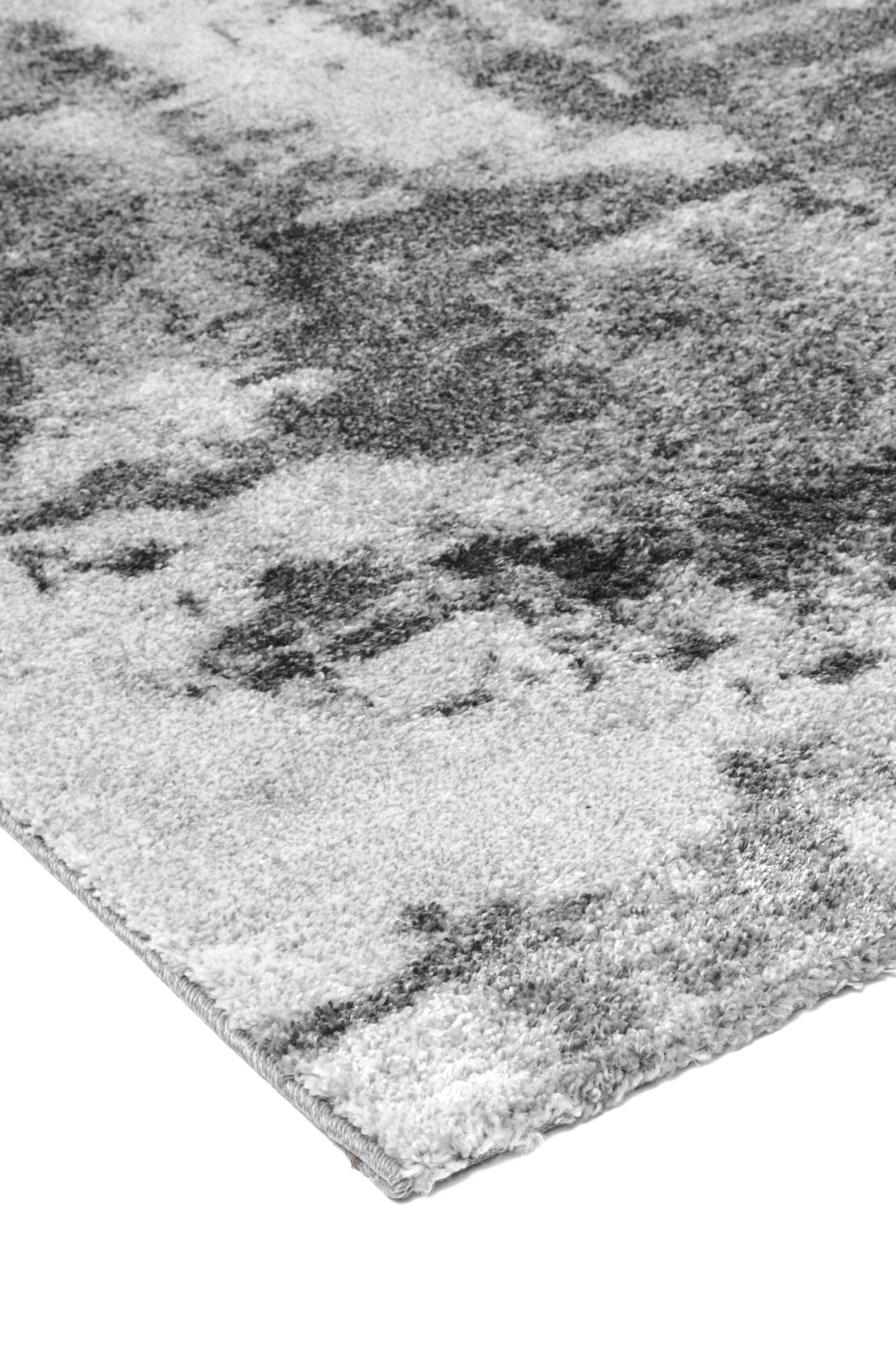 Yuzil White Grey Abstract Rug - Nova Rugs