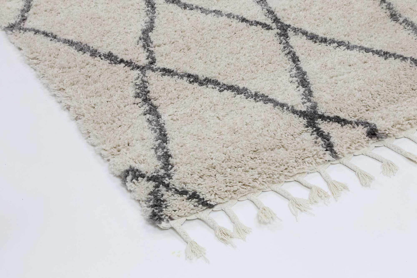 Zaida Shag Rug, Cream - Nova Rugs