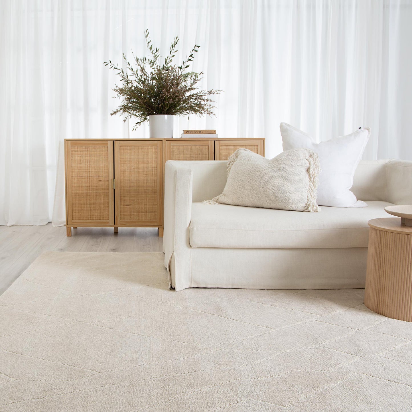 Kendra Rocco Rug Ivory