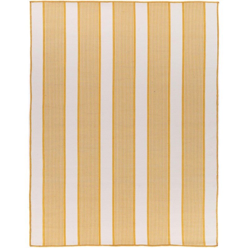 Miami Lemon Stripe Indoor Outdoor Rug